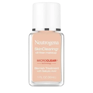 Neutrogena SkinClearing Acne Liquid Foundation Oil-Free 30 Buff 1 fl oz New Open - Picture 1 of 3