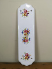 Vintage Floral Ceramic Door Push Finger Plate