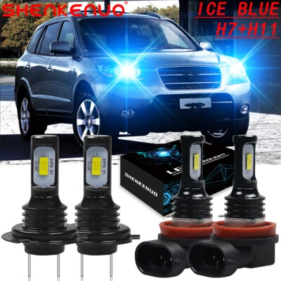 For Hyundai Veracruz 2007-2011 4PC LED Headlight High Low Beam Bulb Combo Kit US - Image 1 of 4