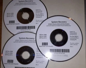 Genuine System Recovery Set (Disks 1,2,3) Windows 8 for HP 3500 Pro computers - Picture 1 of 4