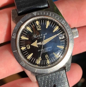 60's Paul Le Grande Officially Certified 999 Feet Diver Stainless Steel Watch - Picture 1 of 12