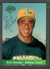 Rich Morales Hitting Coach Beloit Snappers Baseball Card Signed Autograph