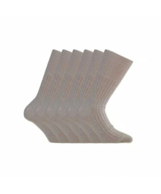 6 paia di calze UOMO sanitarie a bassa compressione in cotone 100% SANIT - Immagine 1 di 4