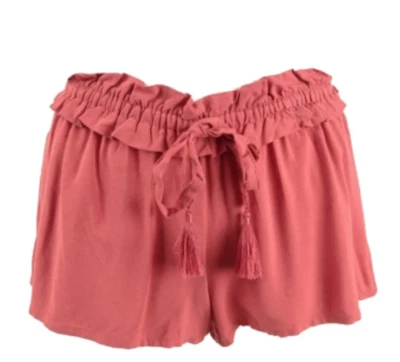 Pantalones Cortos Juniors California Waves XS S M Imitación Cordón Traje de Baño Cubre Coral Foto 1 de 2