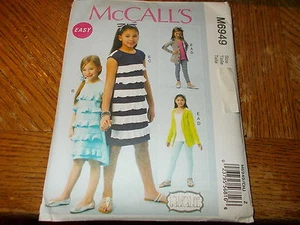 Cárdigan para niñas McCalls patrón M6949~Vestidos~Cinturón~Leggings y diadema LAURALEE - Imagen 1 de 2