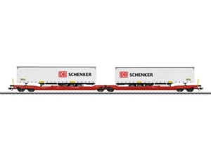 MÄRKLIN 47470 Taschenwagen DB Schenker Ep 6 Auf Wunsch DC-Achstausch gratis NEU - Bild 1 von 6
