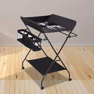 25kg Mobil Wickeltisch klappbar Baby Wickelkommode Wickelauflage H?henverstellba - Bild 1 von 16