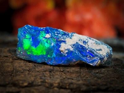 Ópalo negro, ópalo negro áspero, ópalo negro crudo, 7,10 quilates, 13x24 mm, BO21 Foto 1 de 4