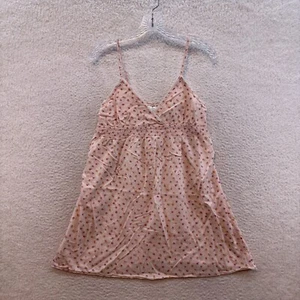 Y2K Mini Abito Vintage Babydoll Rosa Medio Ditsy Floreale Civetta Cottagecore - Foto 1 di 8