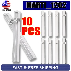 Pipa tabacco chillum in vetro Pyrex spesso 10 pezzi, pipa da fumo, liscia un battitore - Foto 1 di 10