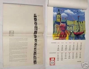 großer Bilder Kalender KLM Fluggesellschaft 1960 - Bild 1 von 1