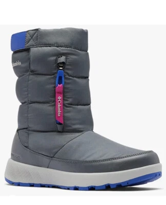 New Columbia Women's Paninaro Omni-Heat Pull on Waterproof Snow Boot Size 5 Gray — 第 1/4 张图片