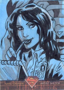 2013 DC Superman The Legend Sketch Card unknown Lois Lane - Photo 1/1