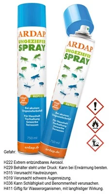 2x Ardap 750 ml Ardap Repell PT19 Ungezieferspray Quiko (24,60€/1l) - Bild 1 von 2