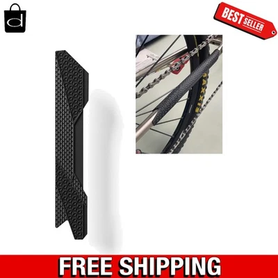 Protector de cuadro de bicicleta de silicona versátil - Protector de vaina pequeña para carretera y MTB Foto 1 de 4