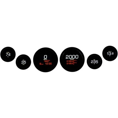 Dakota Digital MLX 6-Gauge Instrument Kit - Black Bezel MLX-8604-K - Image 1 of 4
