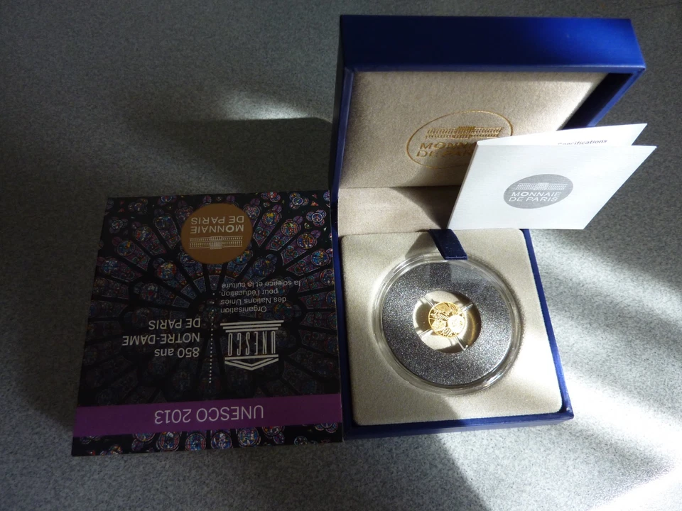 5 EURO OR , Unesco, Notre-Dame de Paris 2013 - Photo 1/1