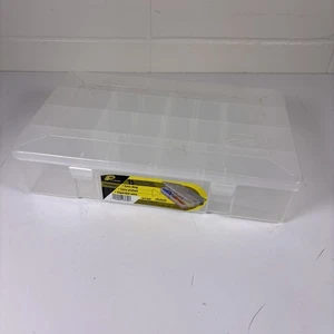 Plano 3730 Storage/Organizer Box w 15 Compartments - Clear Made In USA - Picture 1 of 8