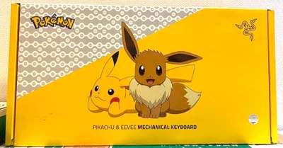 Razer BlackWidow V3 TKL Pokemon Pikachu Eevee Keyboard Green Switch US New Japan - Image 1 of 4