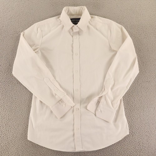 OFF WHITE Mizzen Main Shirt Uomo M Off White Sottovento Blu Etichetta Bordo Elasticizzato Performa