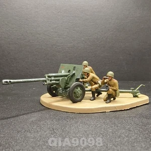 Nueva pistola antitanque soviética 1/72 Segunda Guerra Mundial "ZIS-3" con tripulación modelo pintado con base - Imagen 1 de 2