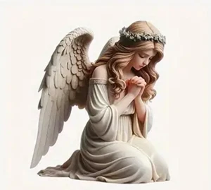 Angel Prayer - Colourful Bedroom Wall Vinyl Sticker - 15 cm - Picture 1 of 4
