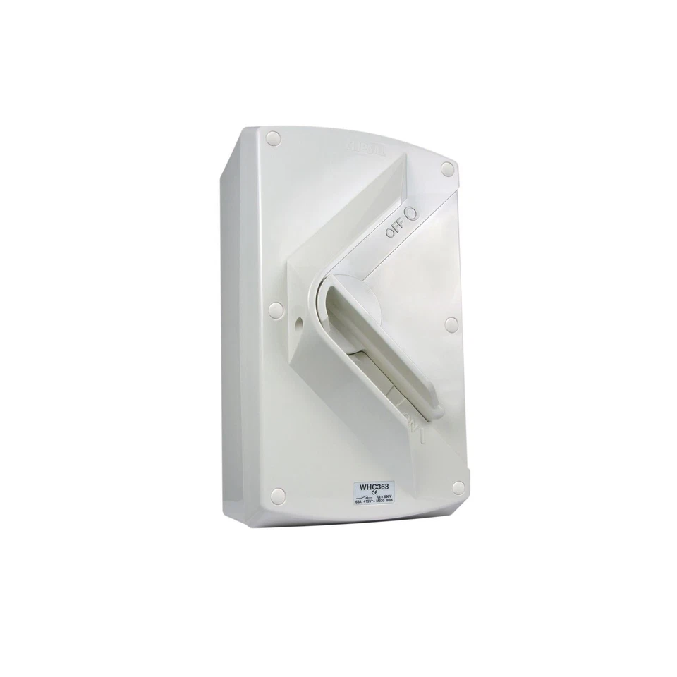 Clipsal Isolator IP66 Weatherproof 3P 63A 415V Whc Series Resistant Grey - WH... - image 1 of 1