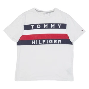 TOMMY HILFIGER Womens T-Shirt White M - Picture 1 of 6
