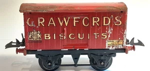 VINTAGE HORNBY SERIES  O GAUGE 'CRAWFORDS' BISCUIT VAN - Picture 1 of 6