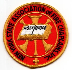 Patch New York State Association of Fire Chaplains Inc c1970 FDNY Holy Bible 3" - Picture 1 of 3