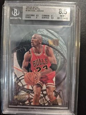 1995-96 Metal Maximum Metal Michael Jordan BGS 8.5 Centering 9.5! Bulls HOF  - Image 1 of 2