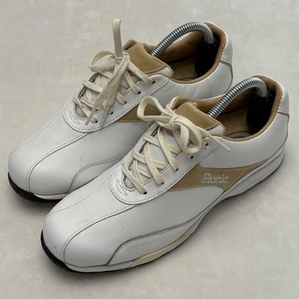 Zapato de golf Etonic G Sok Goodyear sin clavos para mujer talla 6,5 cuero blanco Foto 1 de 4