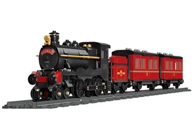 JIE STAR #59002 - 4-6-0 Steam Locomotive Train Set - Building Block Set - Image 1 of 4