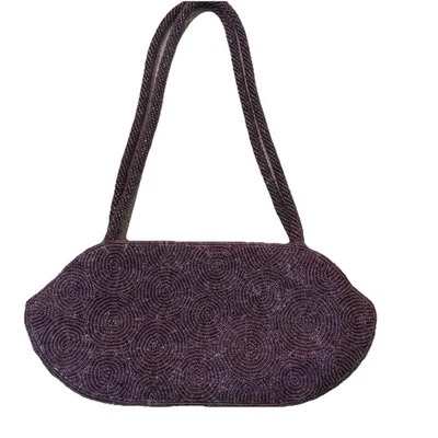Inge Christopher Púrpura Remolino Noche Bolso de Hombro Cuentas Bolso sin asas Cartera Bolso de Mano Foto 1 de 4