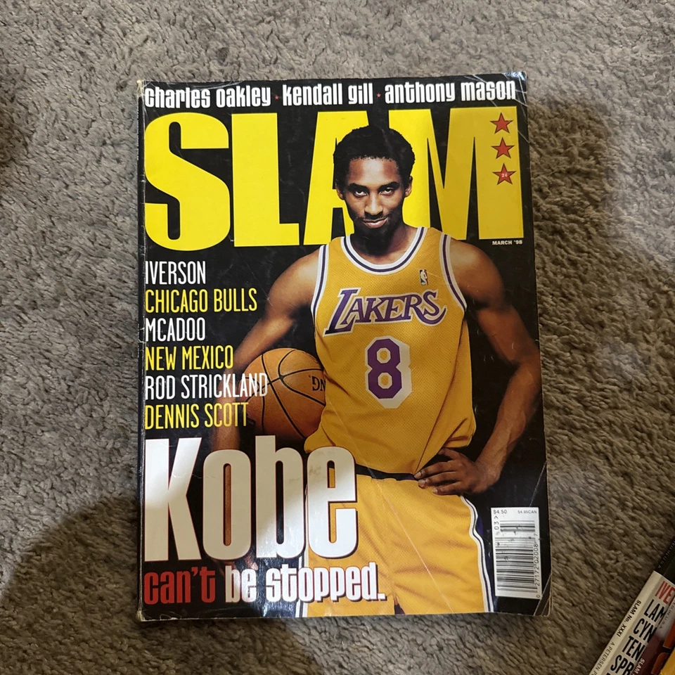 Kobe Bryant Slam Magazine Cover Los Angeles Lakers Basketball Mamba 8 HTF Goat - Image 1 of 1