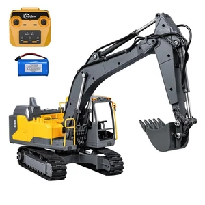 1/16 DoubleE Electric Lifting RC Excavator Digger Hammer Bucket Claw 360°Rotate - Picture 1 of 12
