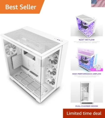 Estuche H9 Flow Mid-Tower ATX - Soporte de radiador 360 mm y gestión de cables Foto 1 de 4