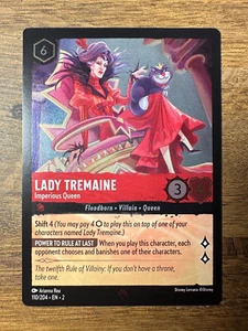Disney Lorcana TCG Rise of the Floodborn Lady Tremaine 110/204 *FOIL* Super Rare - Picture 1 of 2