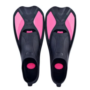 Swim Flippers Short Snorkeling Blade Diving Training Fins US Size 1-11.5/XXS-XL - Picture 1 of 26