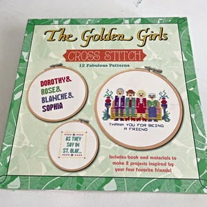Cross Stitch - The Golden Girls - 12 Patterns, includes book & materials - Picture 1 of 5