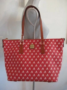NWT Dooney & Bourke Red MLB Zip Top Shopper Arizona Diamondbacks MSRP $268 - Picture 1 of 12