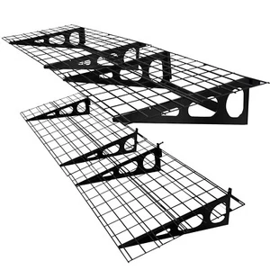 Paquete de 2 estantes de pared flotantes de carga de 440 lb estante de almacenamiento de garaje para pared de garaje - Imagen 1 de 8