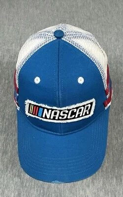 Parche de tres rayas de malla de camionero sombrero de carreras NASCAR de colección Foto 1 de 4
