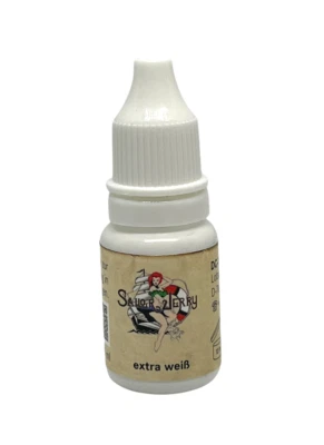(1.797€/L) SAILOR JERRY EXTRA WEIß 10ml - INKgrafiX® TATTOO FARBE VEGAN REACH DE