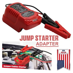Jumper Cables Jump Starter Charger Adapter Compatible with Milwaukee 18v Battery - Picture 1 of 14