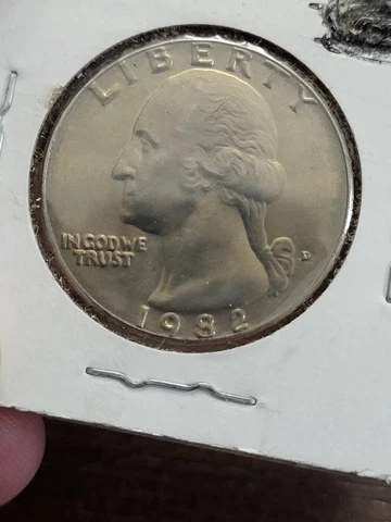 1982-D Washington Quarter  Uncirculated Cover