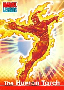 THE HUMAN TORCH / Marvel Legends (Topps 2001) BASE Trading Card #04 - Picture 1 of 2