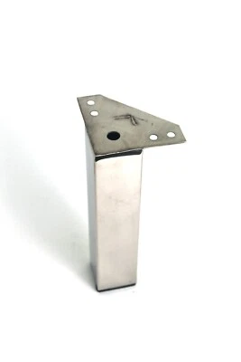 Sofá/silla/pierna de muebles otomanos con patas de cepillo de acero inoxidable de 7" - Juego de 4 Foto 1 de 4