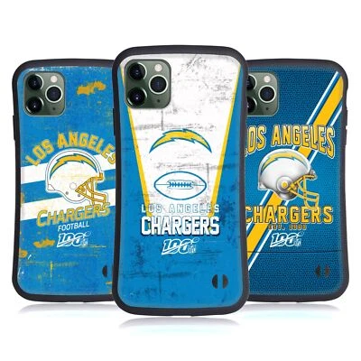 OFFICIAL NFL LOS ANGELES CHARGERS LOGO ART HYBRID CASE FOR APPLE iPHONES PHONES - Image 1 of 4