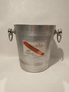 Vintage G.H. Mumm Cordon Rouge  Champagne Bucket Aluminum France Decor Design - Bild 1 von 10